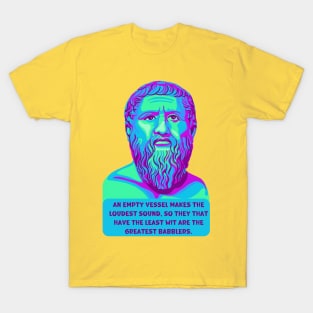 Plato Portrait and Quote T-Shirt